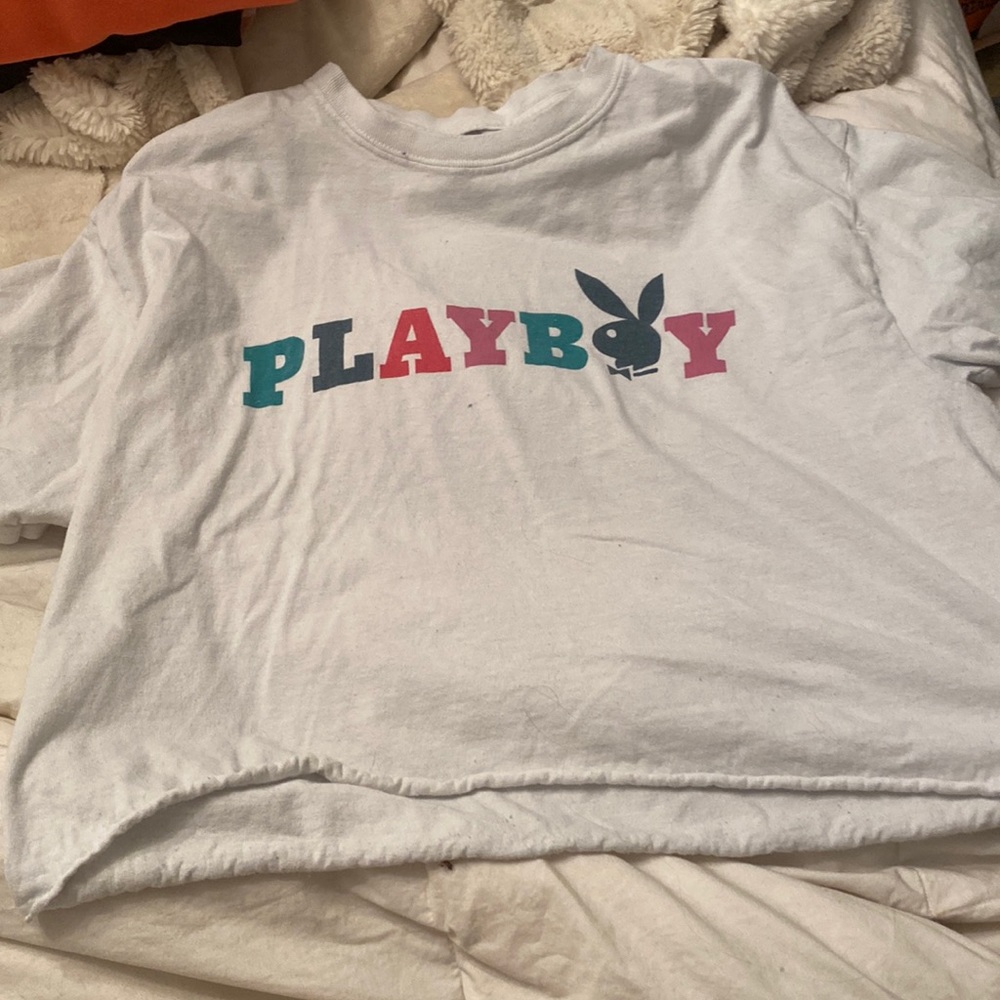 playboy cropped tee